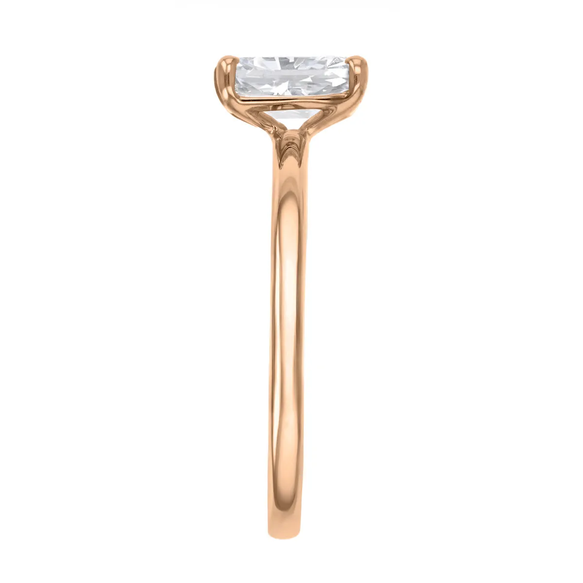 0-25ct Sofia Radiant Cut Diamond Solitaire Engagement Ring | 18ct Rose Gold