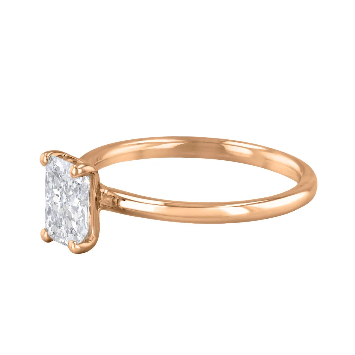 0-25ct Sofia Radiant Cut Diamond Solitaire Engagement Ring | 18ct Rose Gold