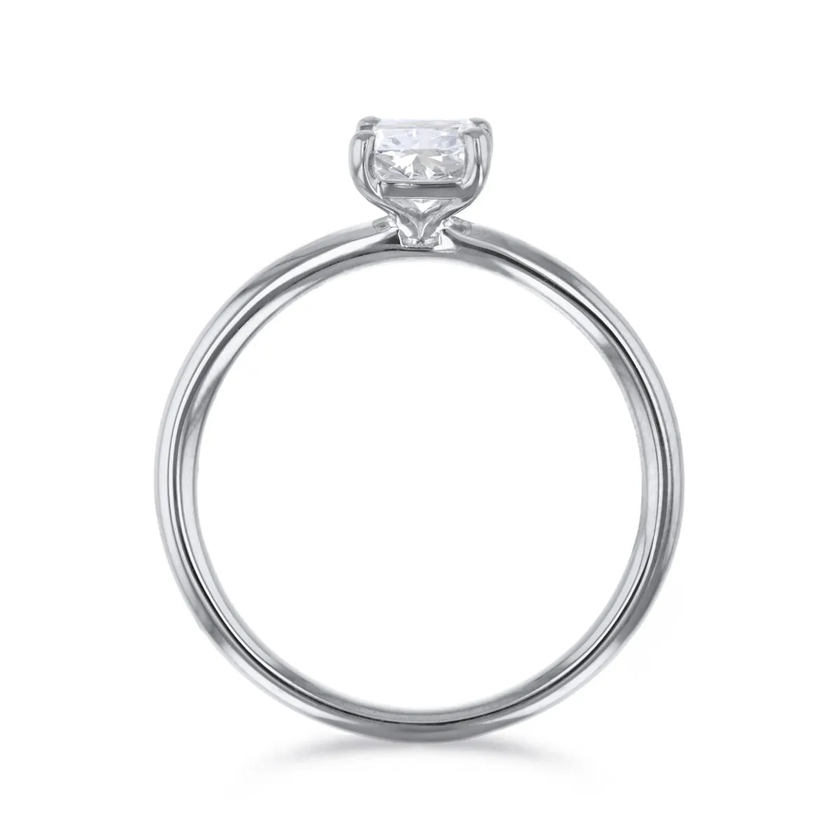 0-35ct Sofia Radiant Cut Diamond Solitaire Engagement Ring | 18ct White Gold