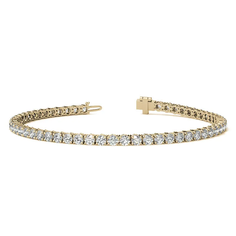 14K Gold 4.00 CTW Lab Diamond (G/Vs) Tennis Bracelet | 30-Day Guarantee
