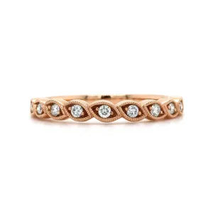 14K Rose Gold Stackable Band