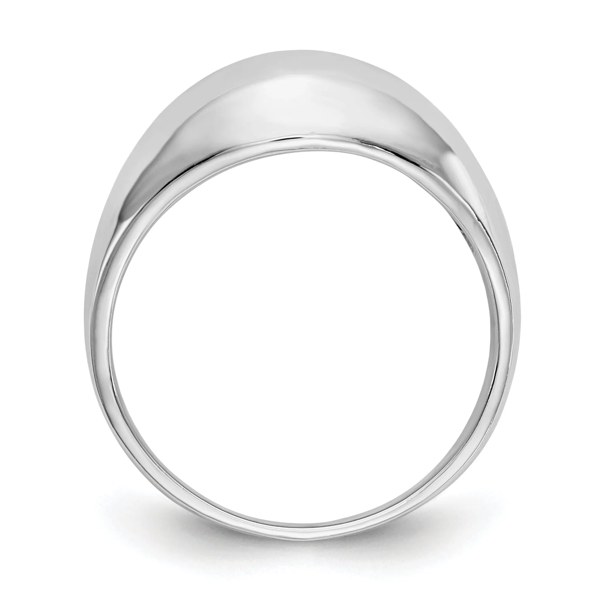 14k White Gold Timeless Creations Dome Ring