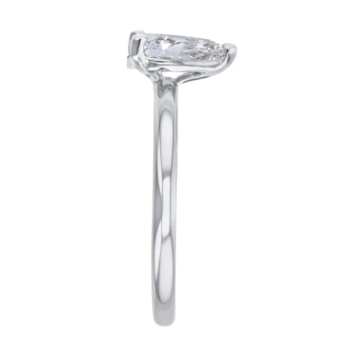 2-00ct Sofia Pear Cut Diamond Solitaire Engagement Ring | Platinum