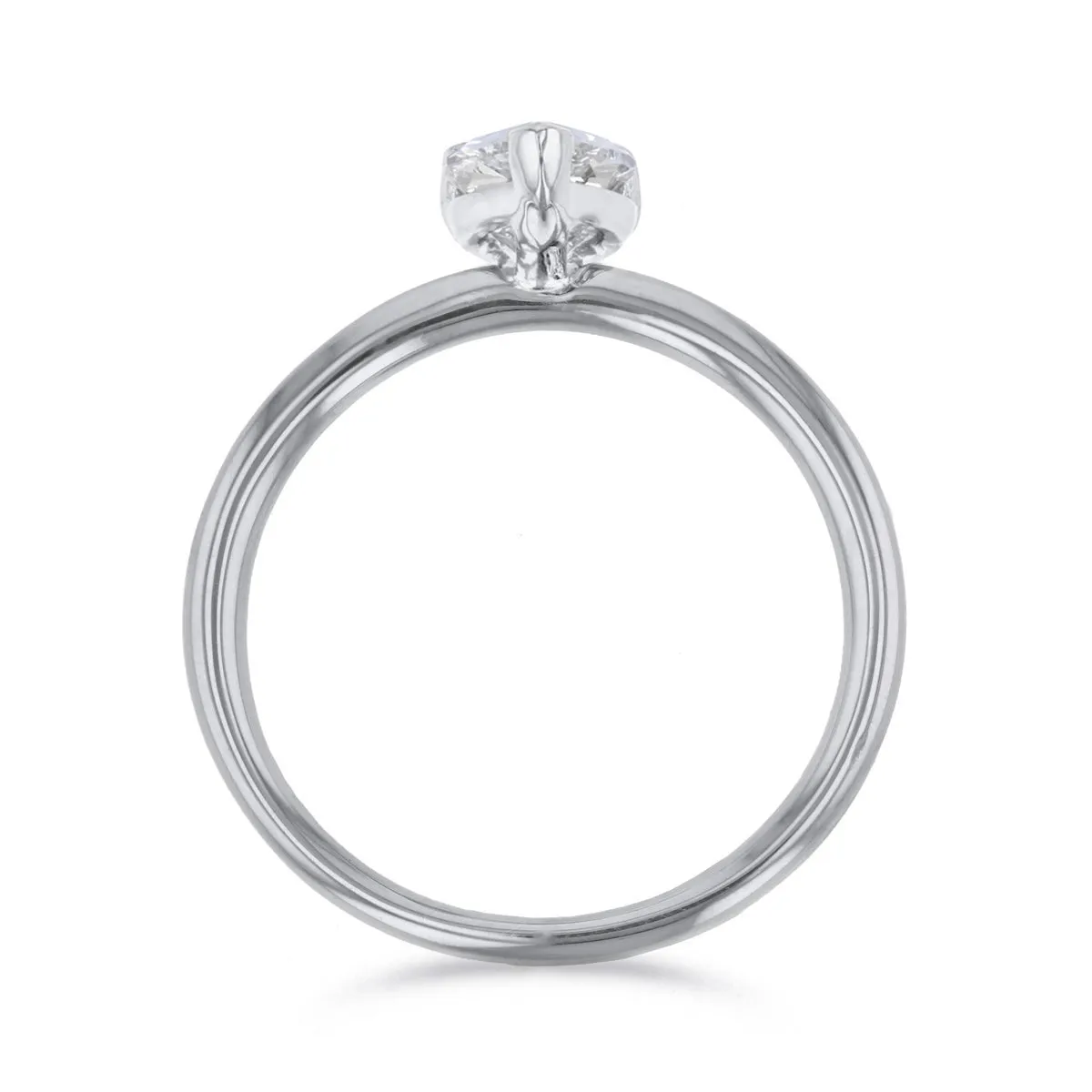 2-00ct Sofia Pear Cut Diamond Solitaire Engagement Ring | Platinum