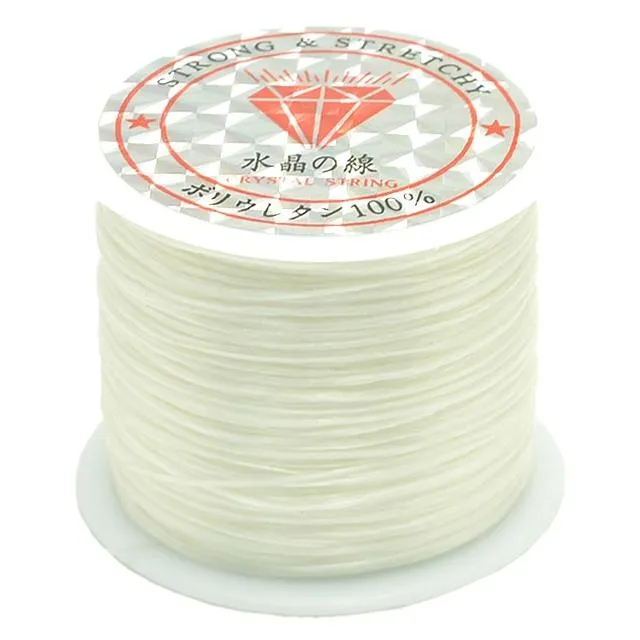 2 Pack 50M 0.5Mm Elastic Cord For Jewelry Making