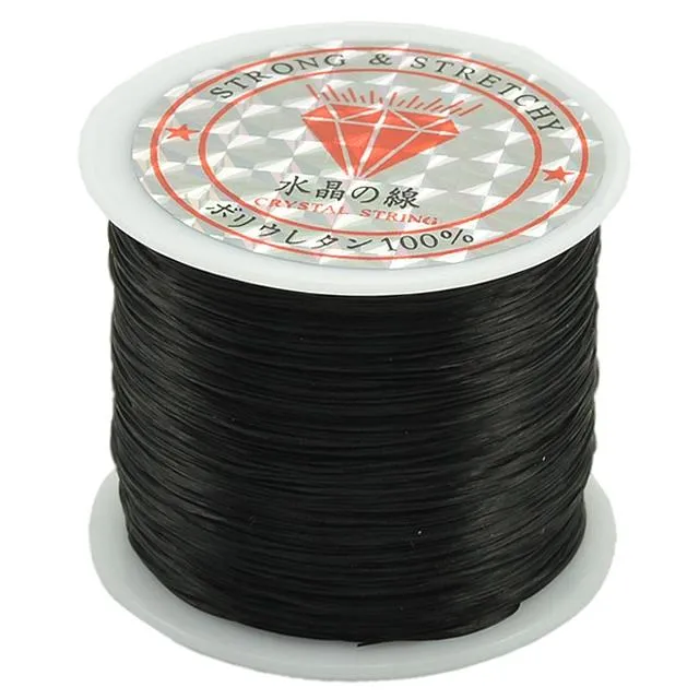 2 Pack 50M 0.5Mm Elastic Cord For Jewelry Making