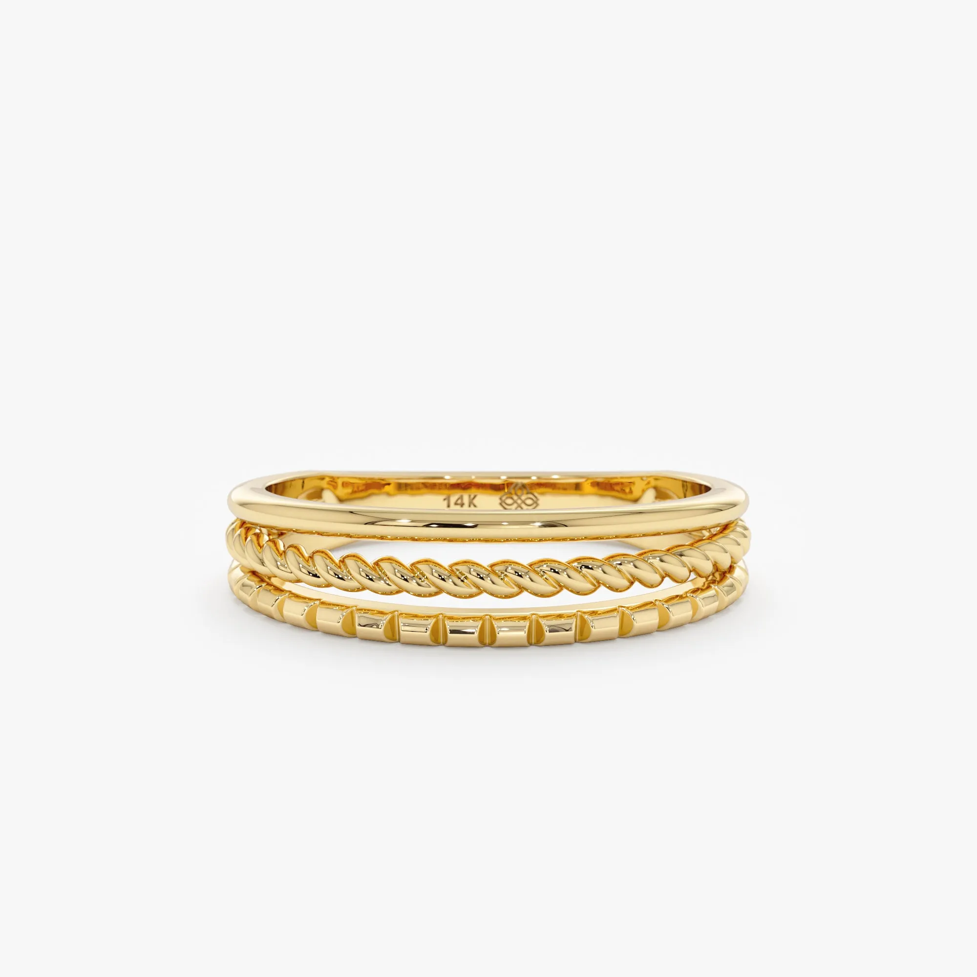 3 Design Ring Stack, Trinity