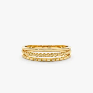 3 Design Ring Stack, Trinity