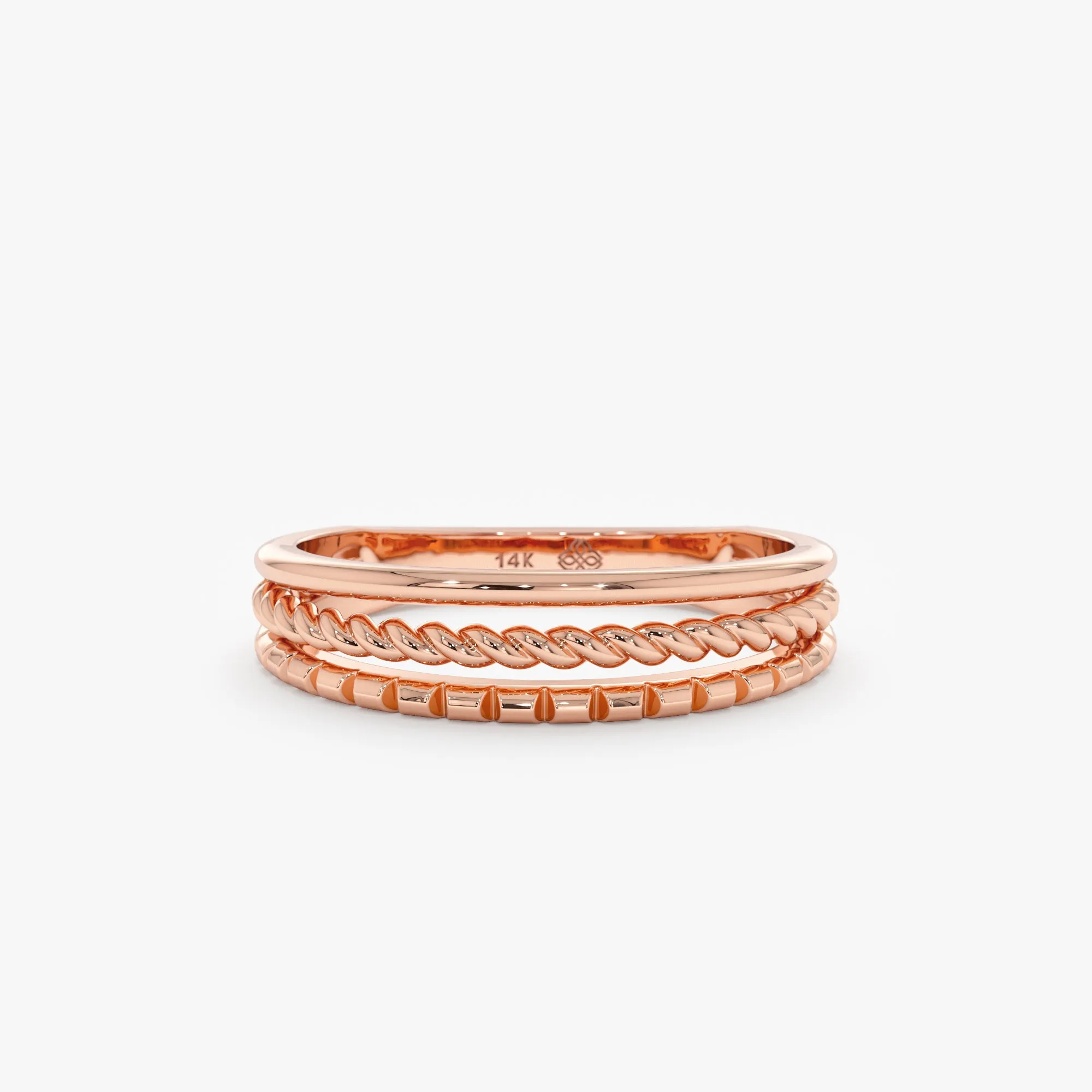 3 Design Ring Stack, Trinity