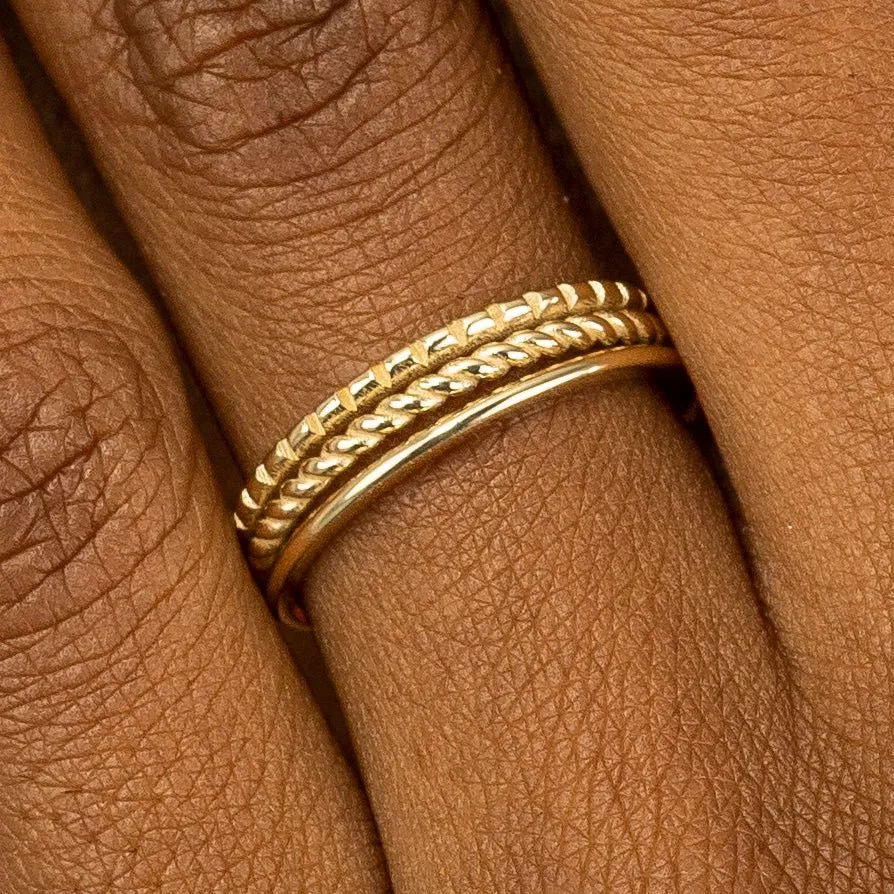 3 Design Ring Stack, Trinity