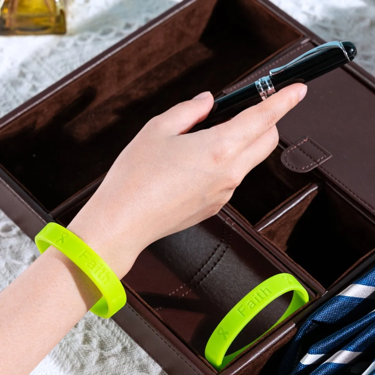 Adult Non-Hodgkin's Lymphoma Silicone Bracelet Wristbands