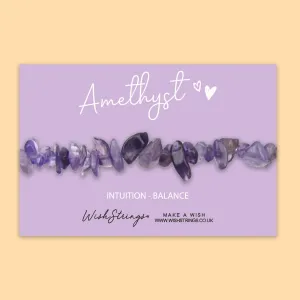AMETHYST - GEMSTONE CHIP BRACELET