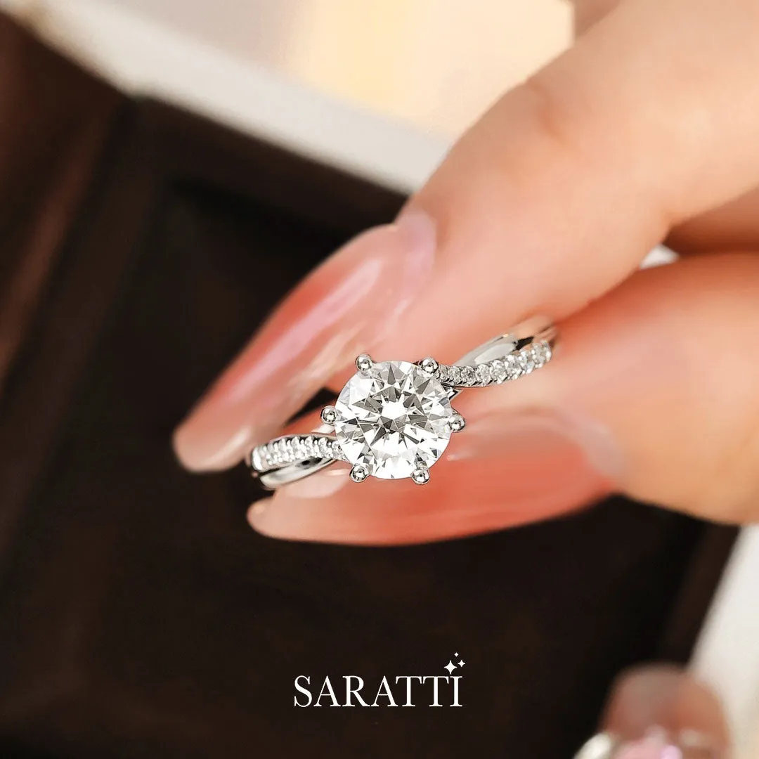 Amira - White Radiance Natural Diamond Ring