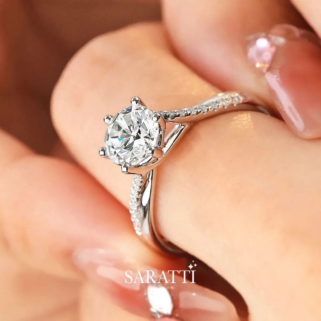 Amira - White Radiance Natural Diamond Ring