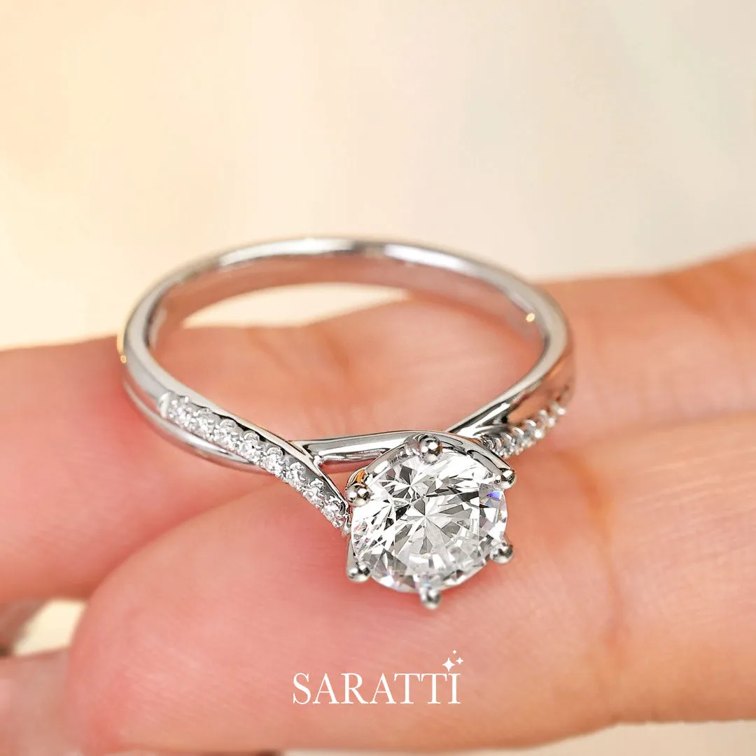 Amira - White Radiance Natural Diamond Ring