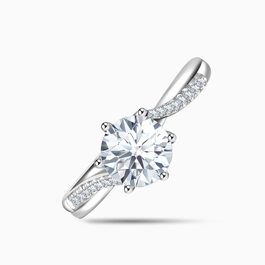 Amira - White Radiance Natural Diamond Ring