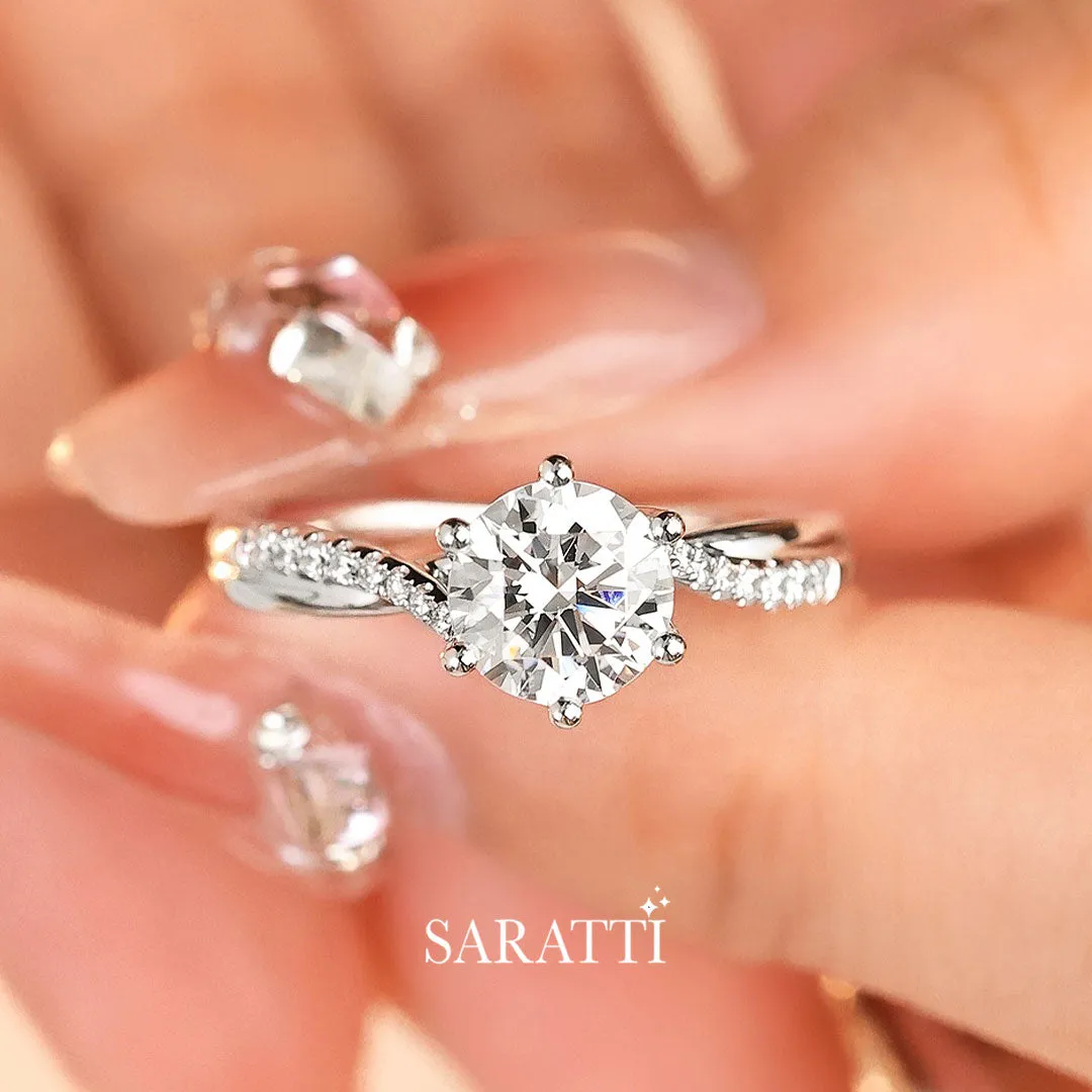 Amira - White Radiance Natural Diamond Ring
