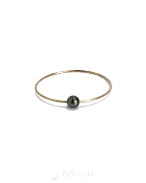 AUMOANA - Bangle With Single Tahitian Pearl