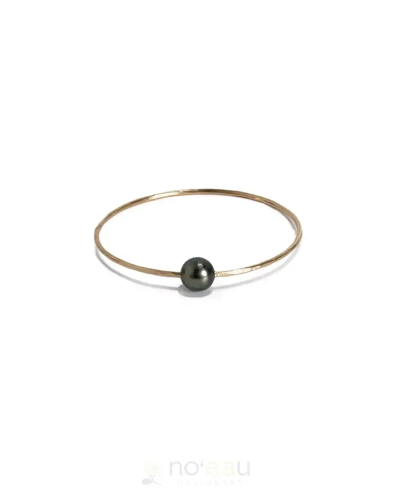 AUMOANA - Bangle With Single Tahitian Pearl