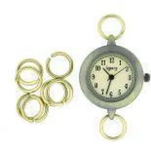Brass Split Rings for Bracelet Watch ... ''Watch Face Not Included''- 12 pieces per bag