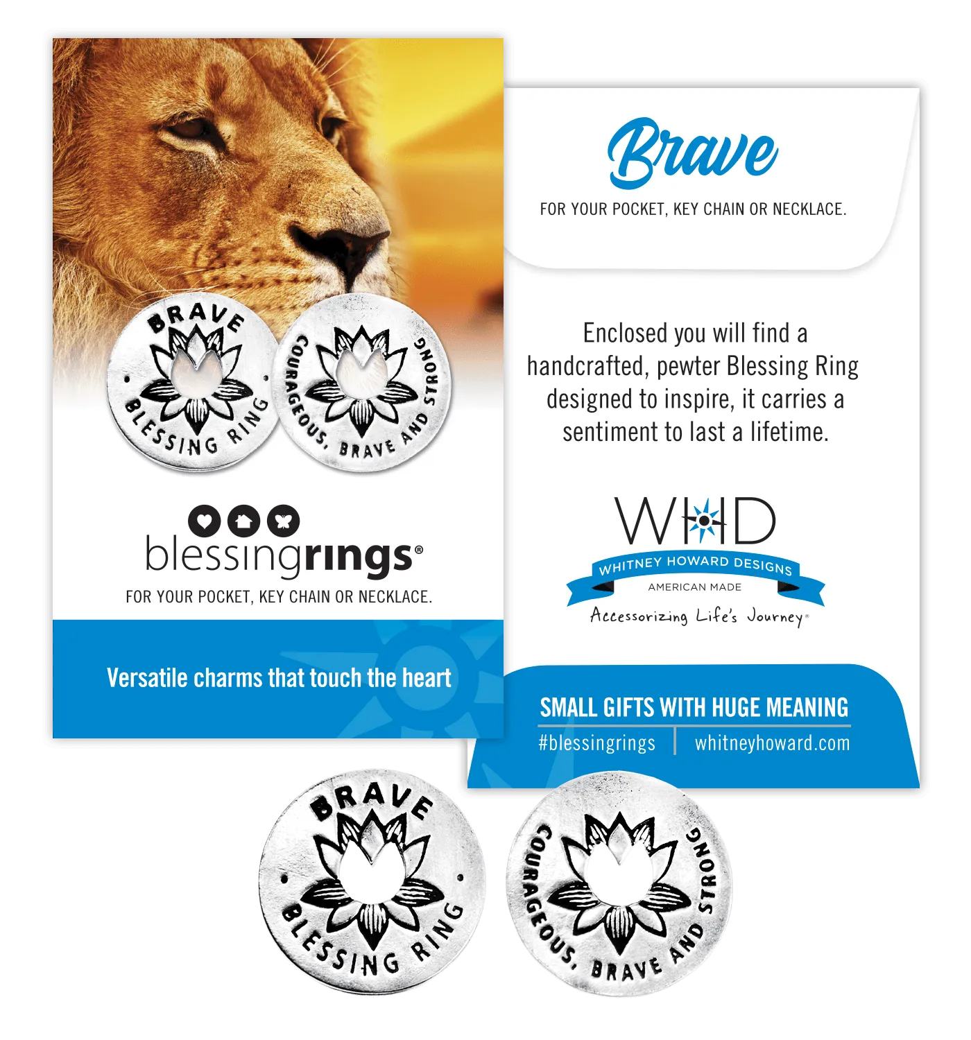 Brave Blessing Ring Charm
