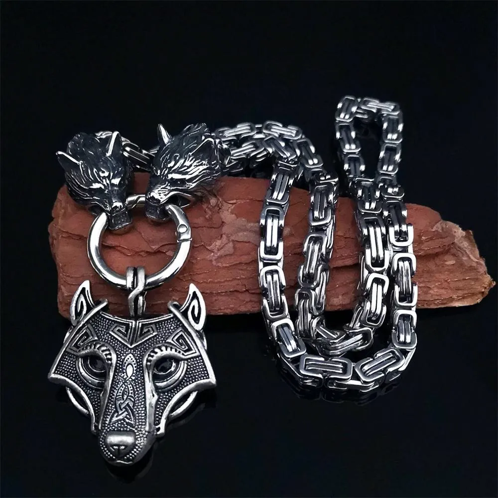 CAGEDFINCH  Men's Stainless Steel Nordic Talisman Pendant Necklaces - Several Designs
