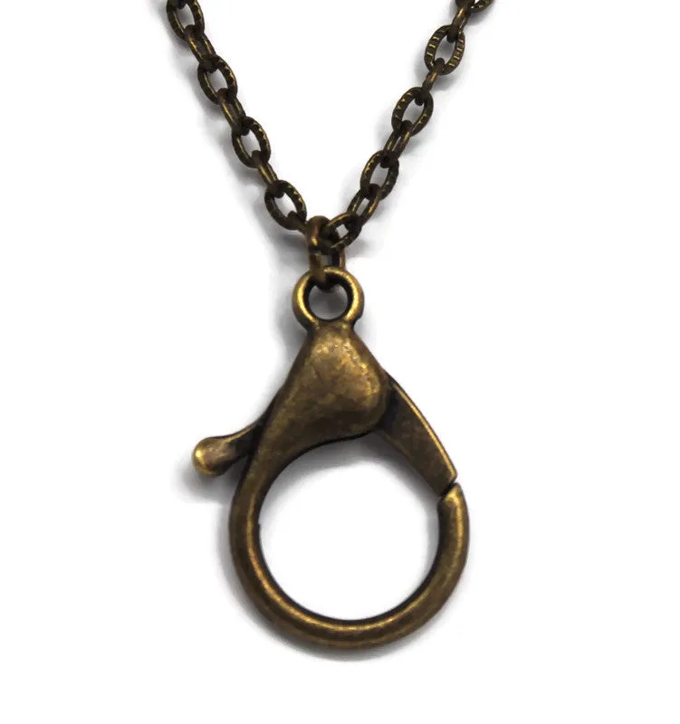 Charm Keeper Necklace Blank - Bronze and Silver