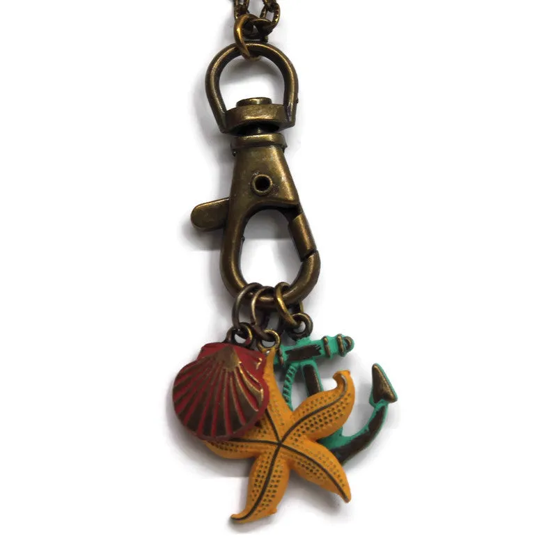 Charm Keeper Necklace Blank - Bronze and Silver