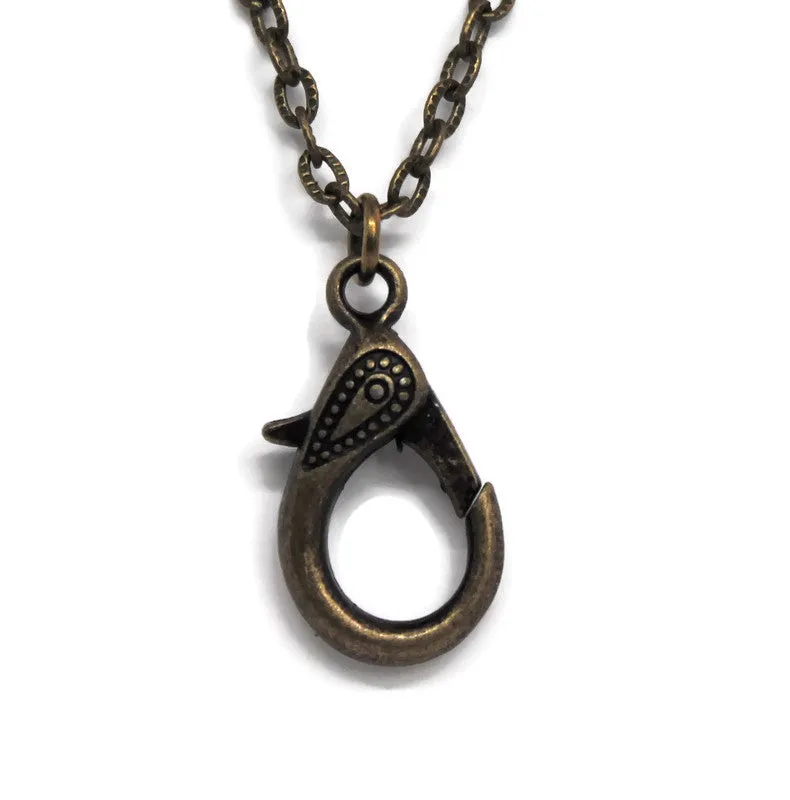 Charm Keeper Necklace Blank - Bronze and Silver