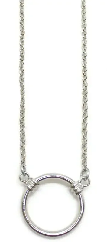 Charm Keeper Necklace Blank - Bronze and Silver