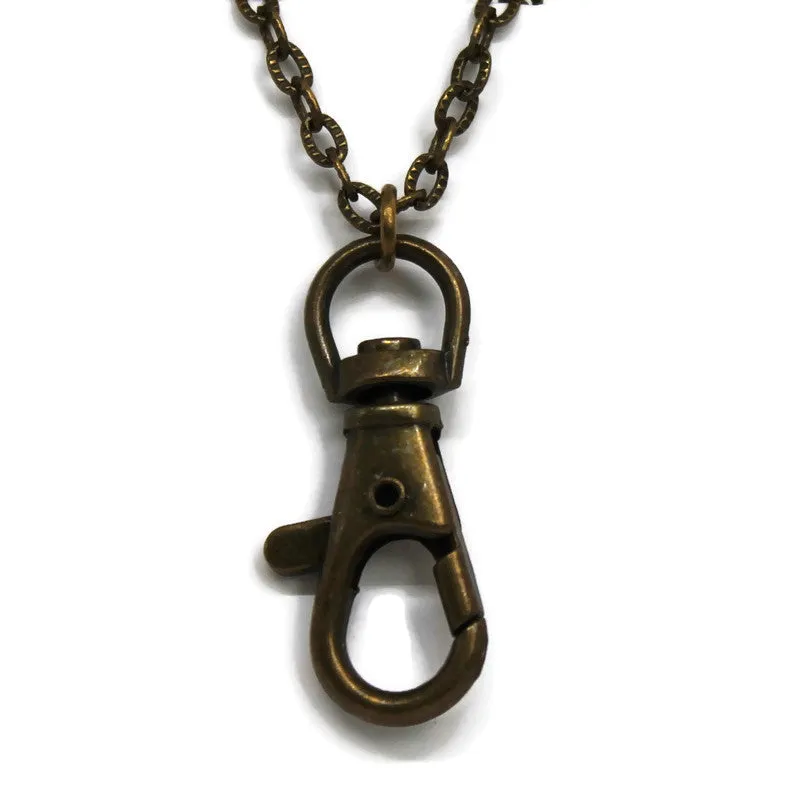 Charm Keeper Necklace Blank - Bronze and Silver