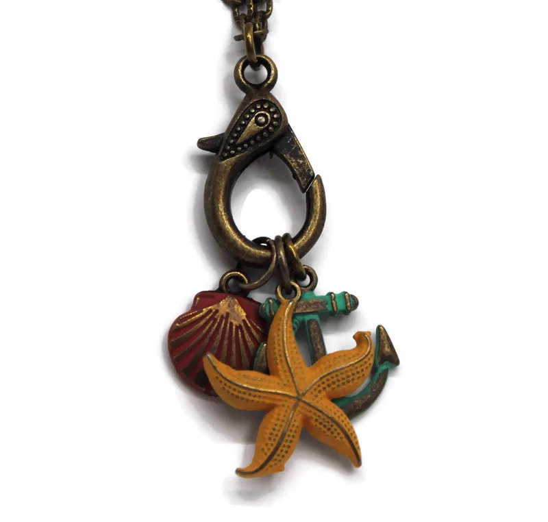 Charm Keeper Necklace Blank - Bronze and Silver