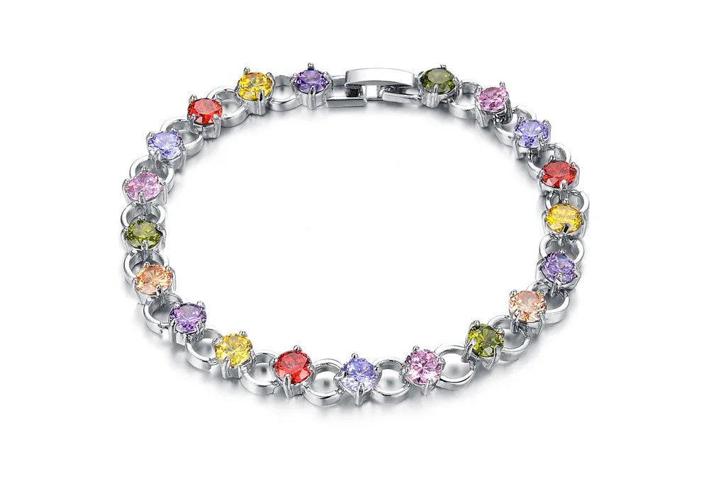 Crystal bracelets for women luxury AAA zirconia bracelet bangle fashion pulseiras created gemstone jewelry girls