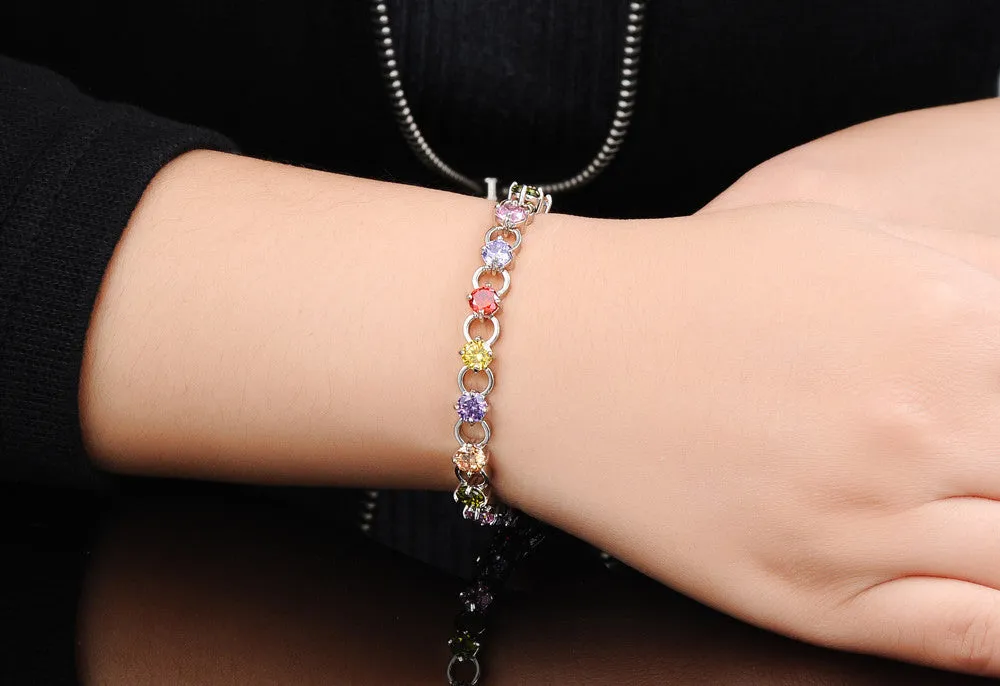 Crystal bracelets for women luxury AAA zirconia bracelet bangle fashion pulseiras created gemstone jewelry girls