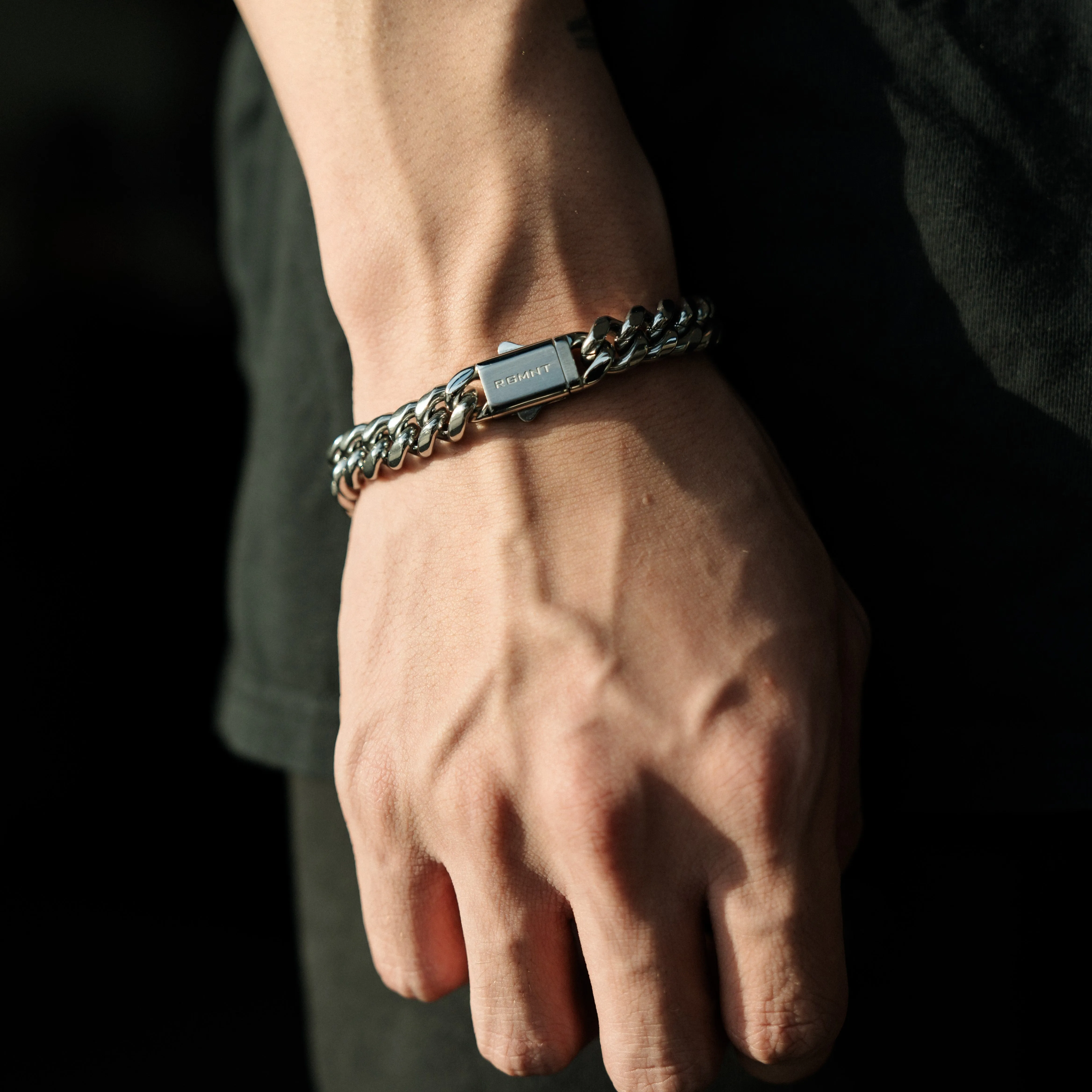Cuban Link Bracelet 10mm - Silver RG3001
