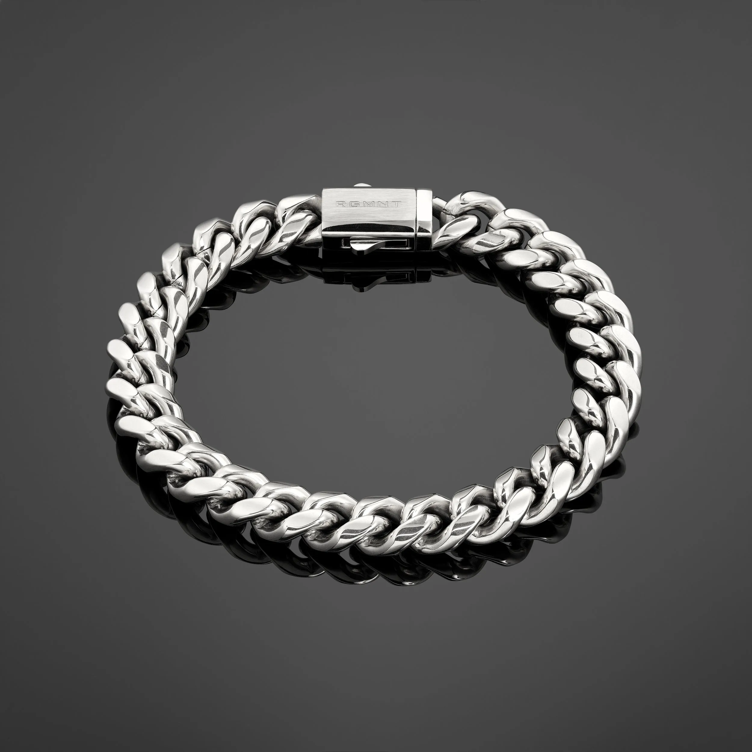 Cuban Link Bracelet 10mm - Silver RG3001