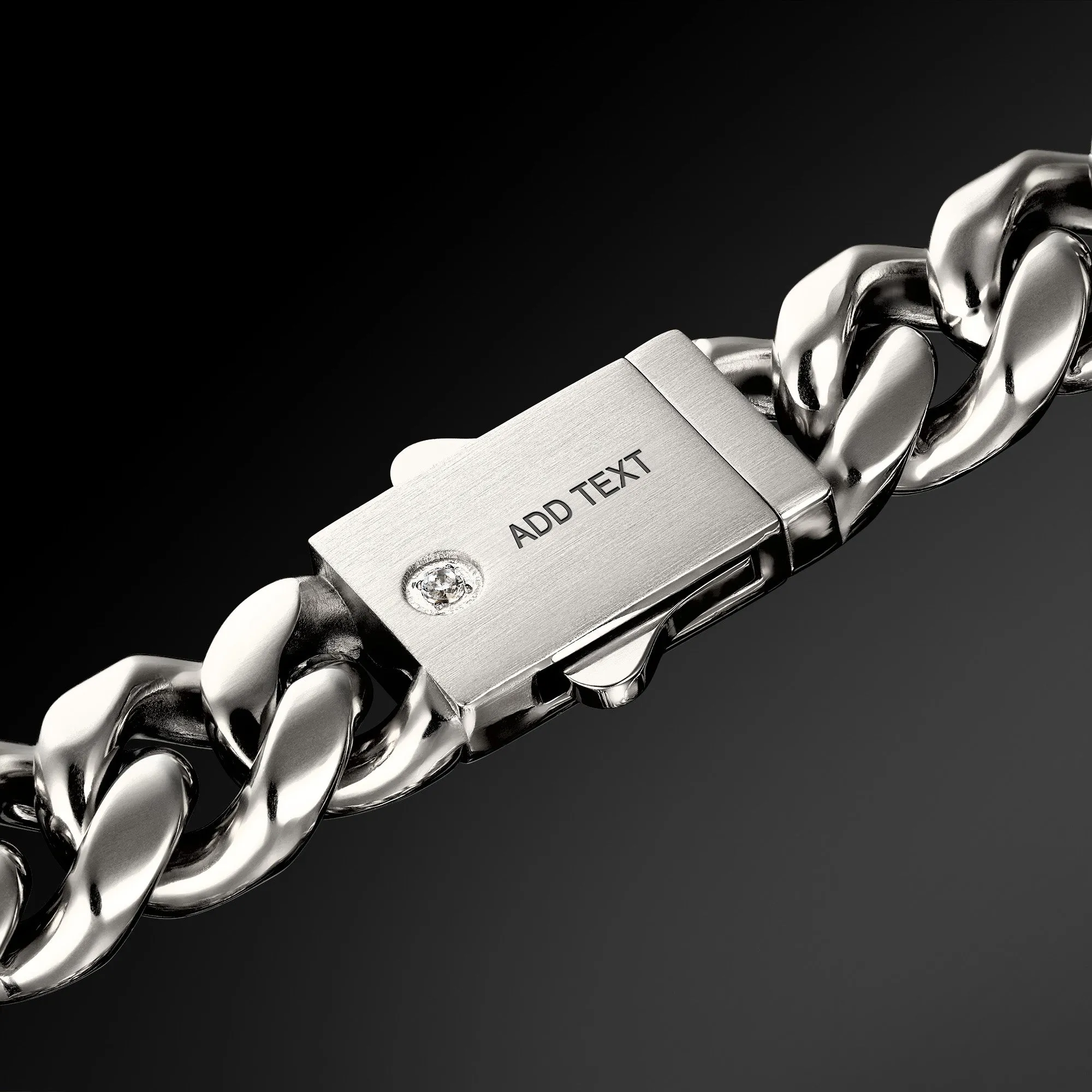 Cuban Link Bracelet 10mm - Silver RG3001