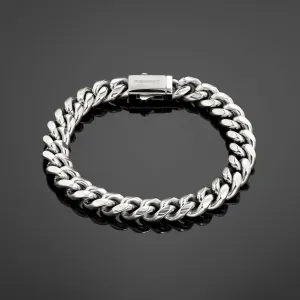 Cuban Link Bracelet 10mm - Silver RG3001