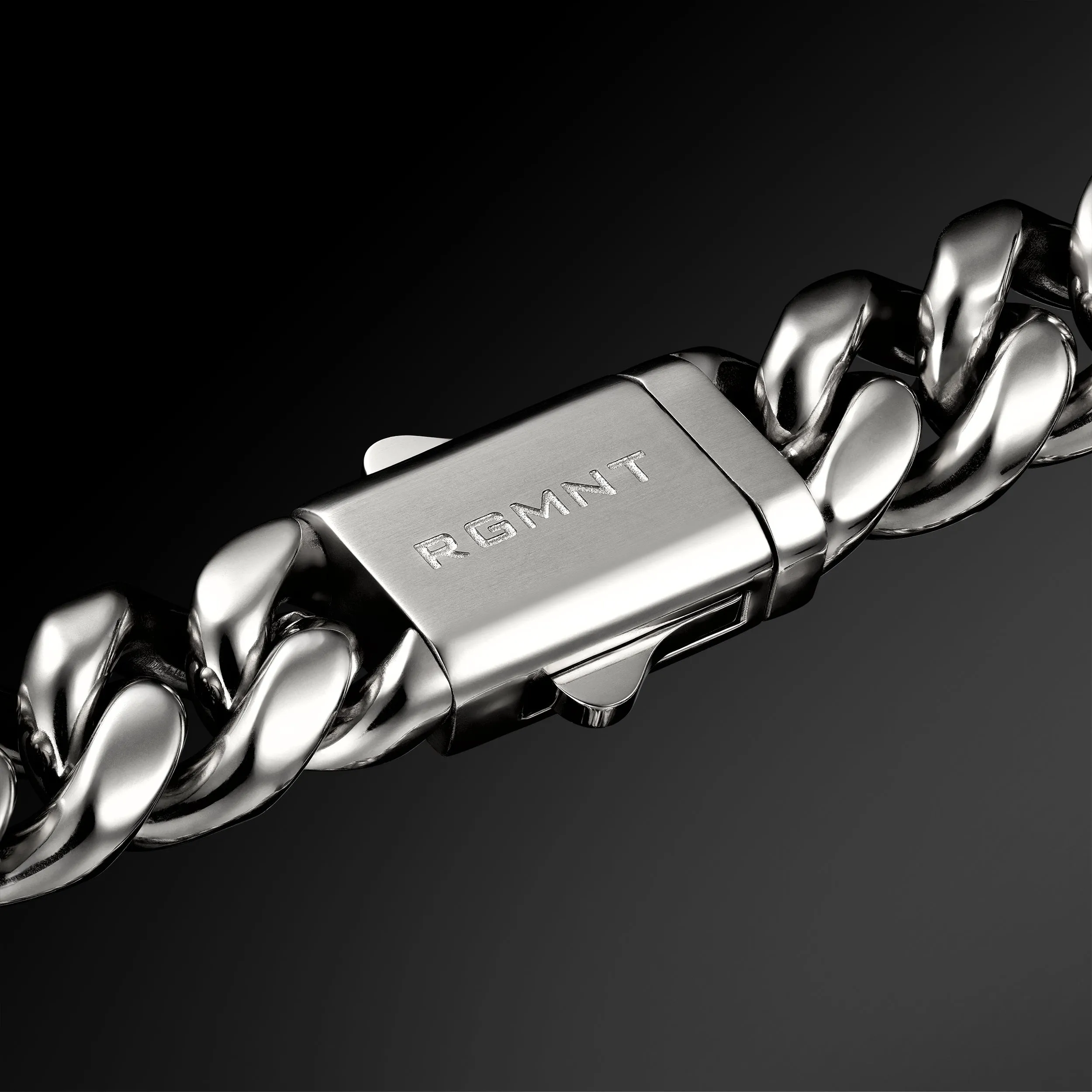 Cuban Link Bracelet 10mm - Silver RG3001