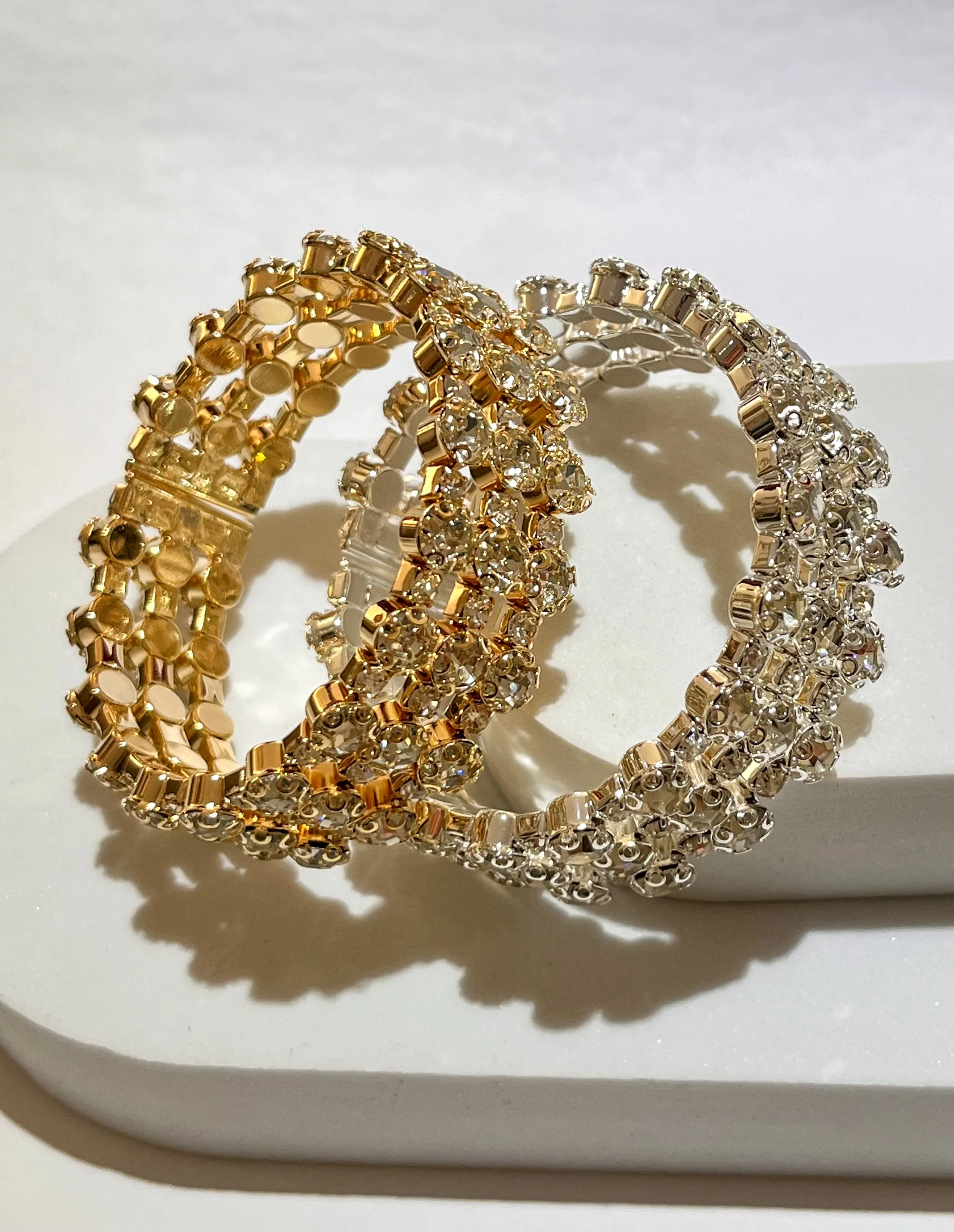 Delightful Glitter Rhinestones Bracelet