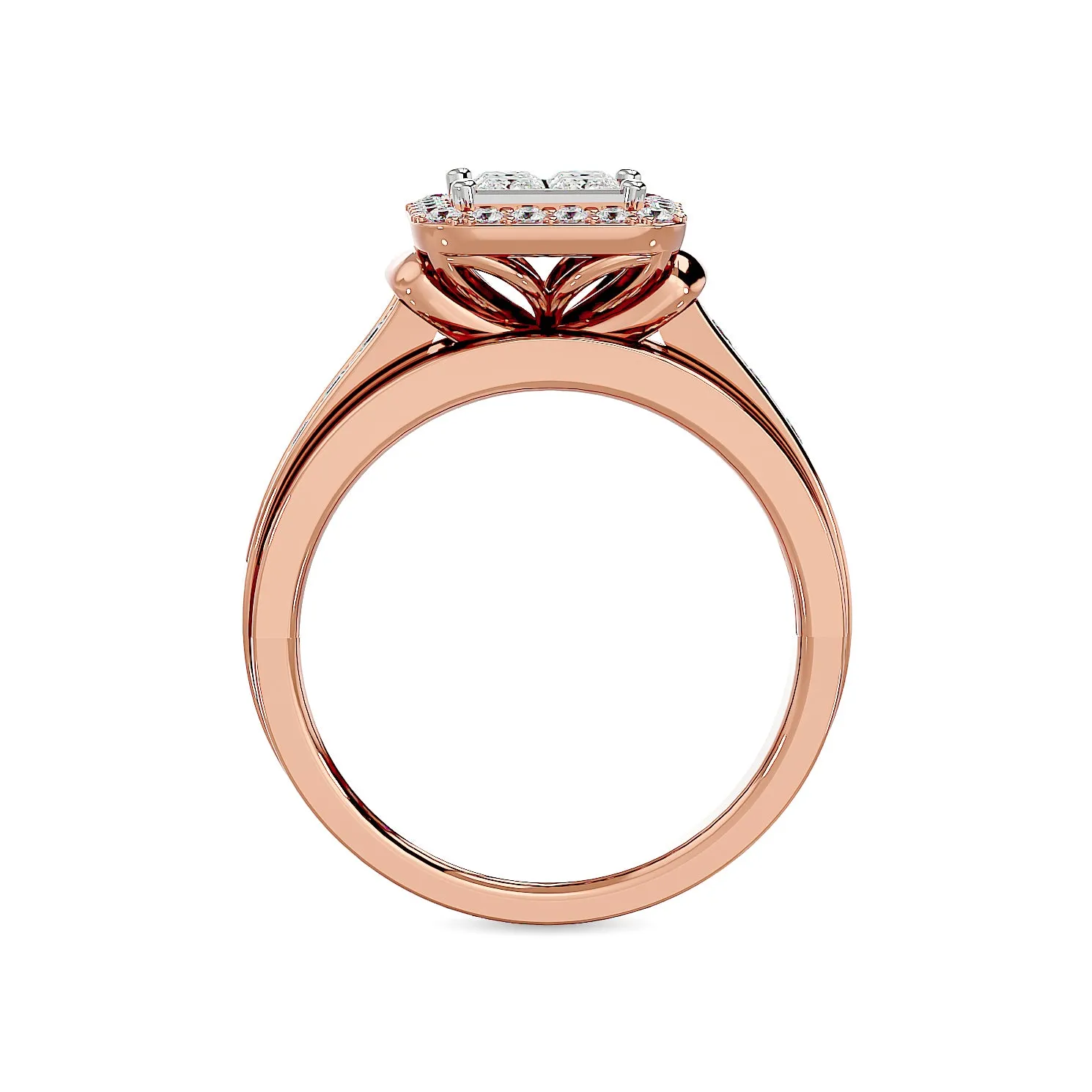 Diamond Engagement Ring 7/8 ct tw in 10K Rose Gold