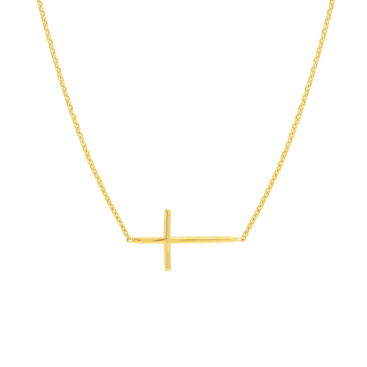 E2W Mini Cross Adj Necklace