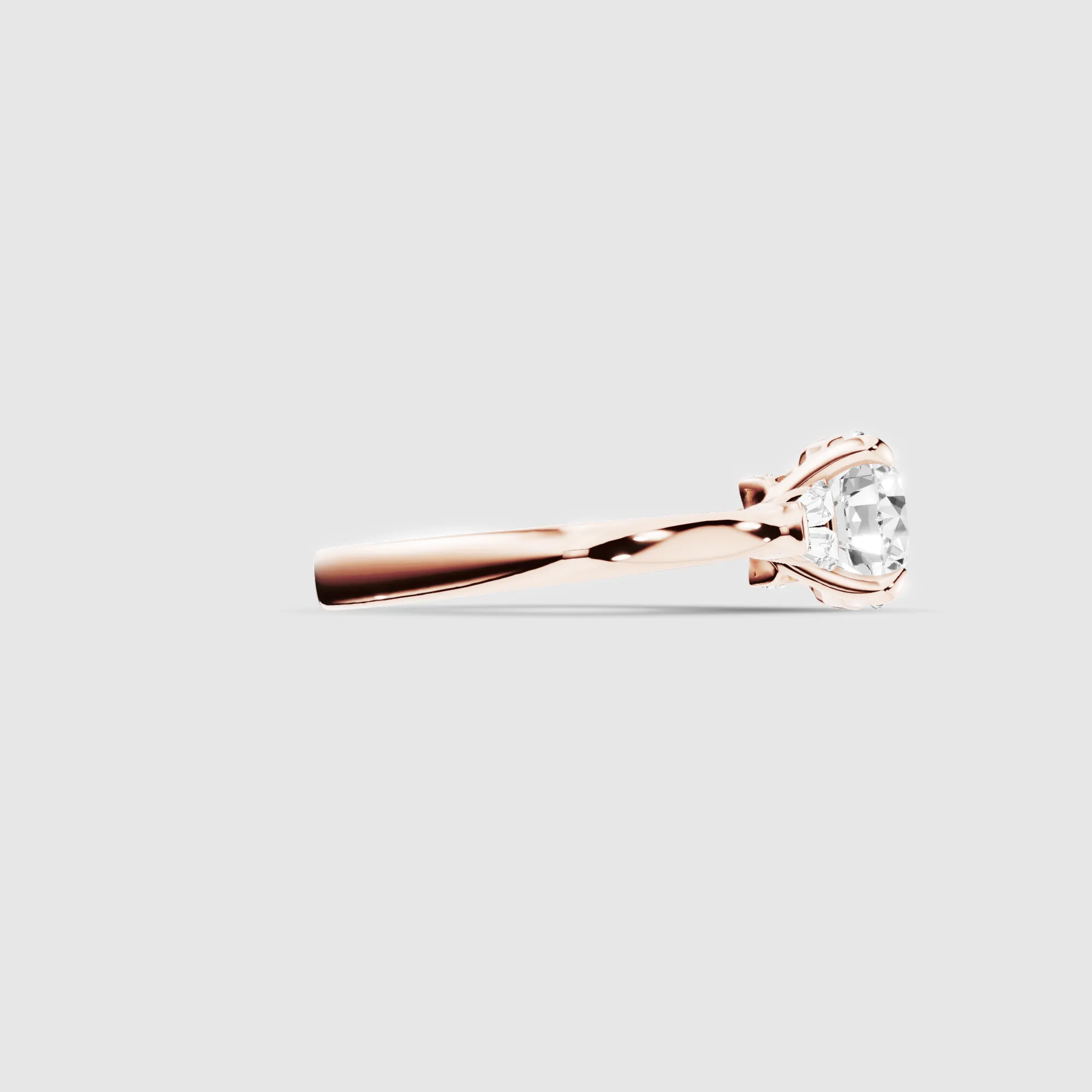 Eclat Lab Grown Solitaire Diamond Ring-Round