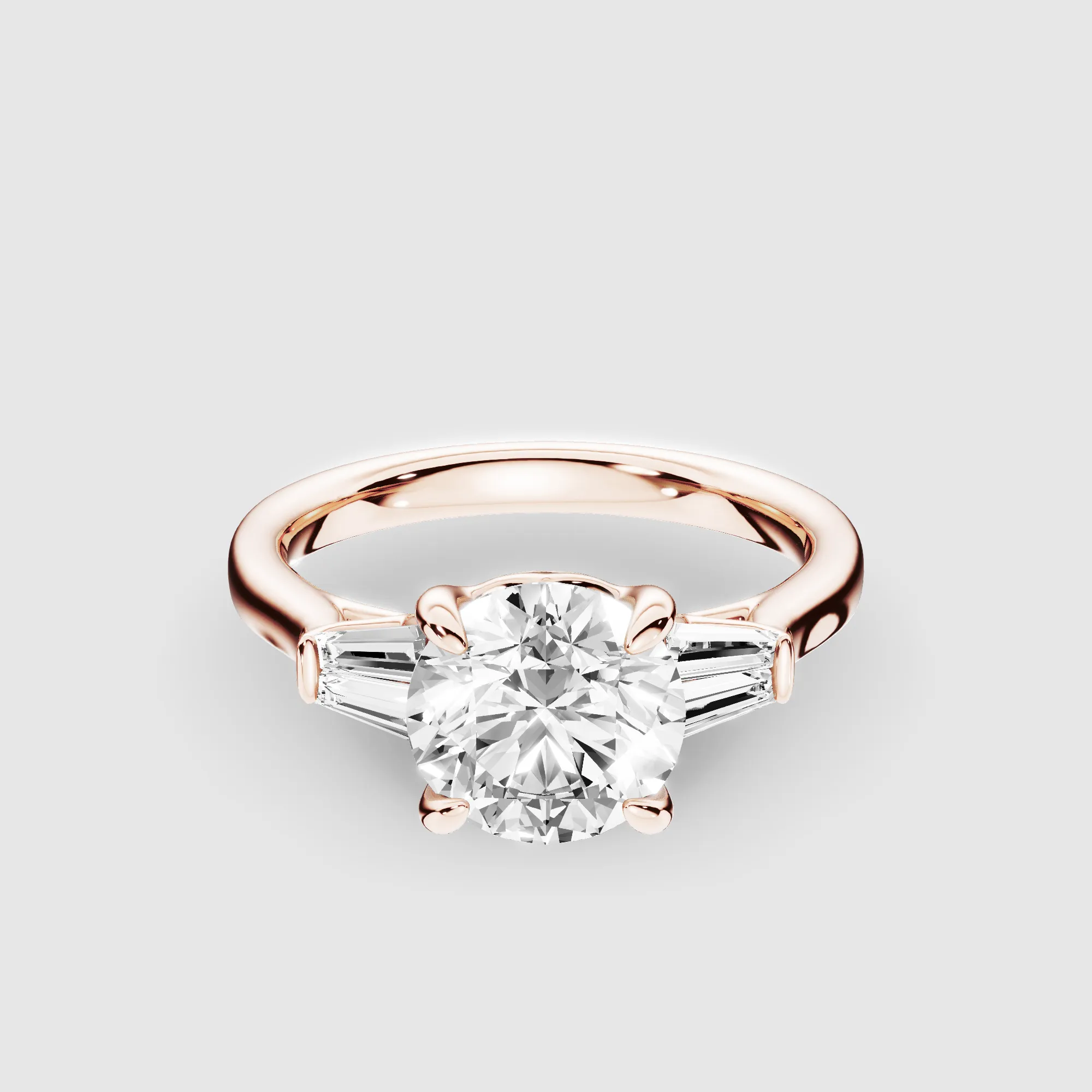 Eclat Lab Grown Solitaire Diamond Ring-Round