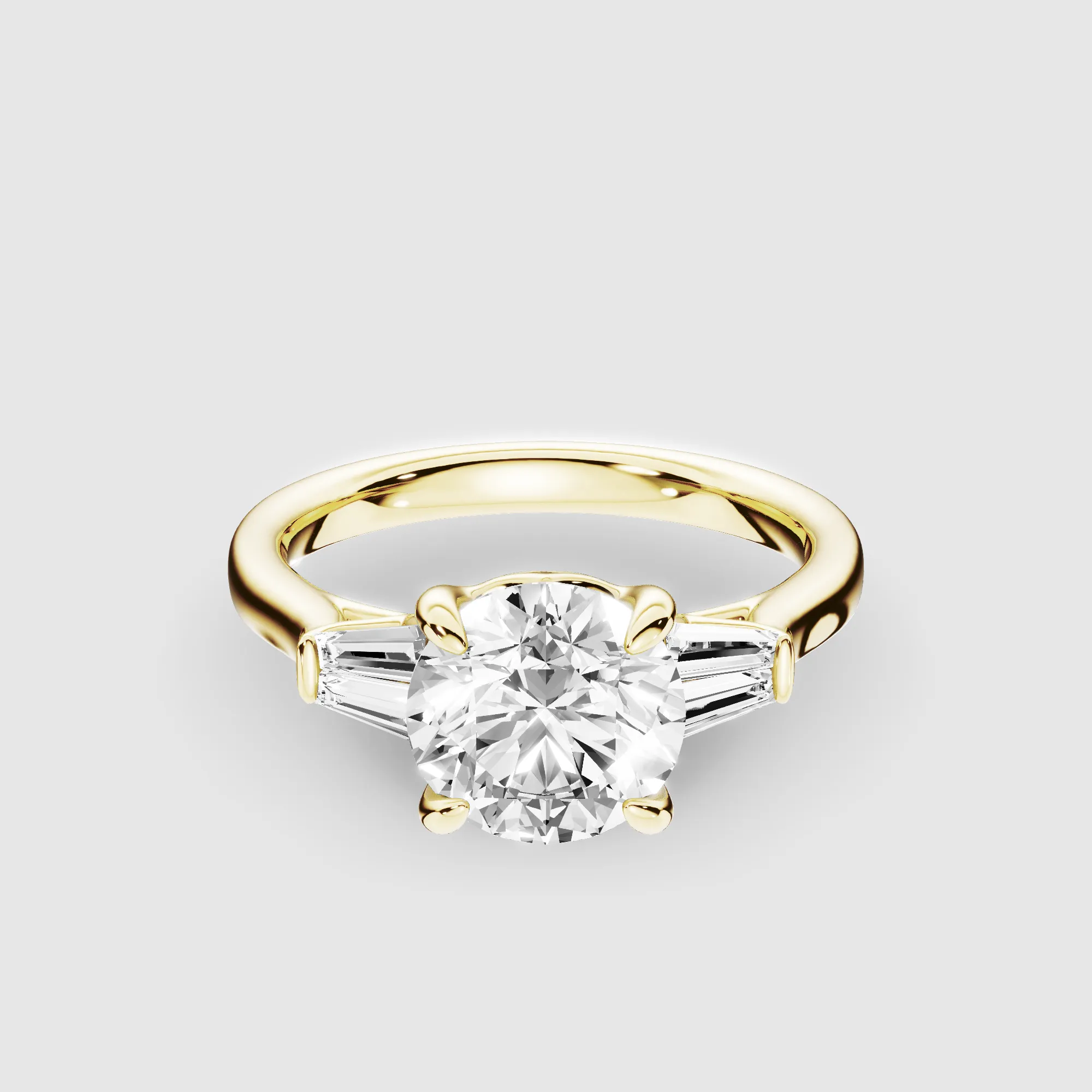 Eclat Lab Grown Solitaire Diamond Ring-Round