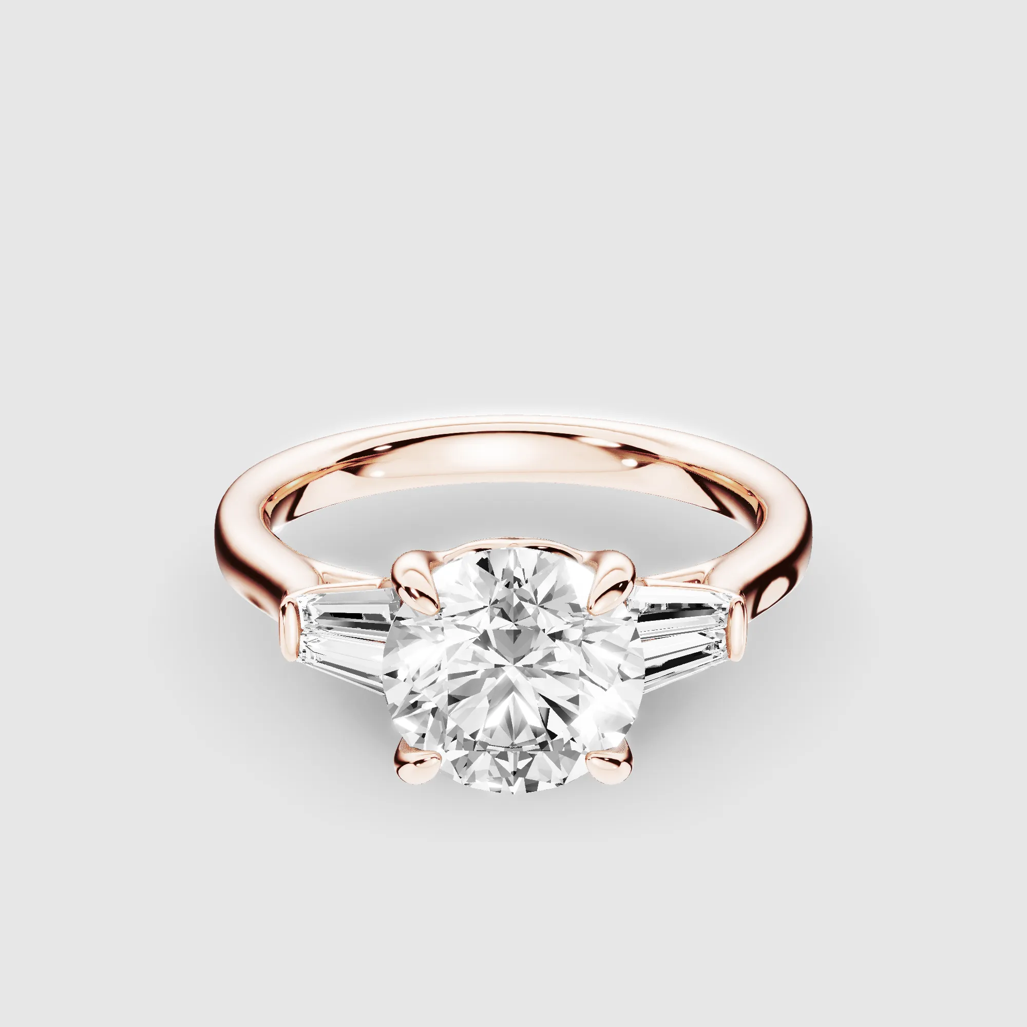 Eclat Lab Grown Solitaire Diamond Ring-Round