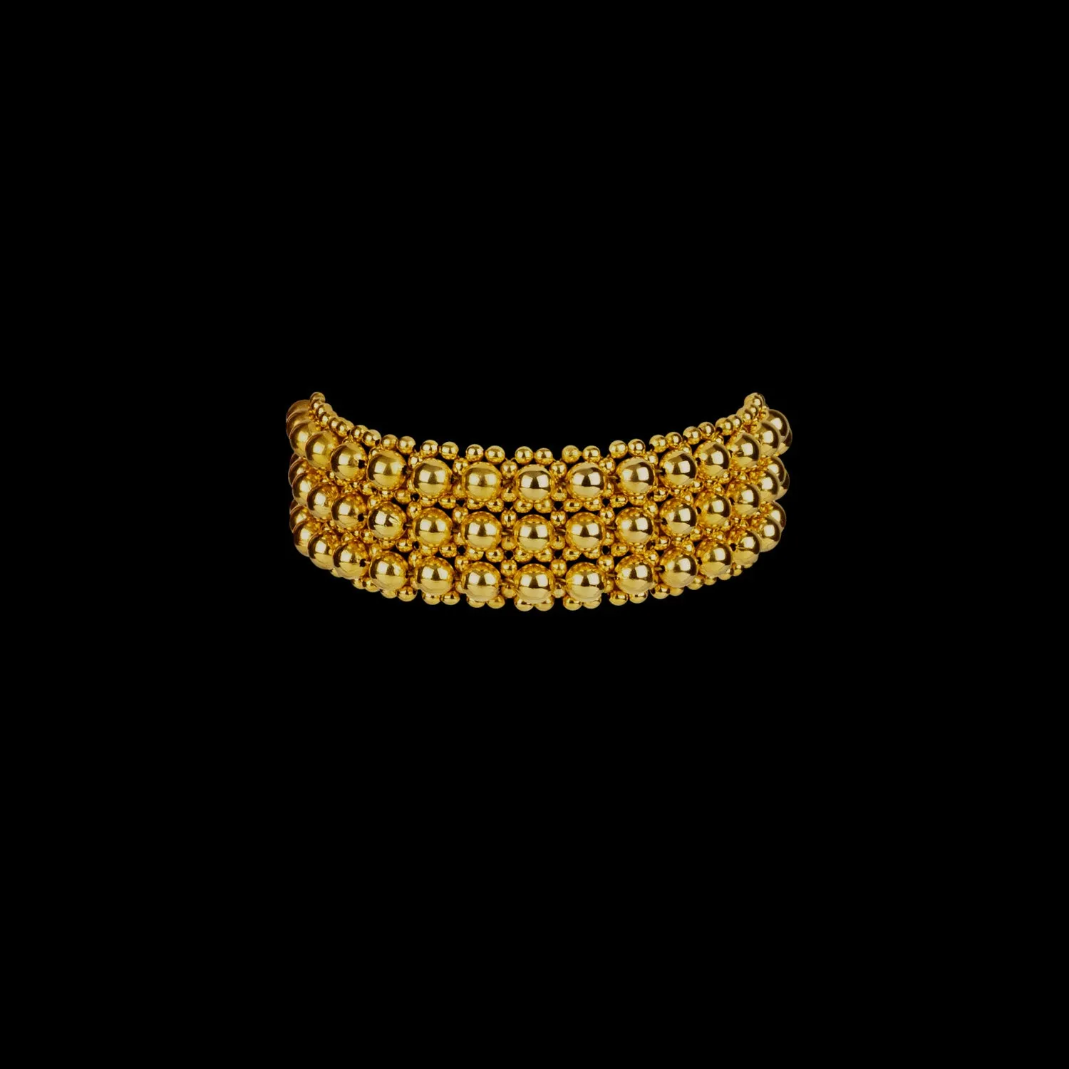 Elohim Textured Band in Gold