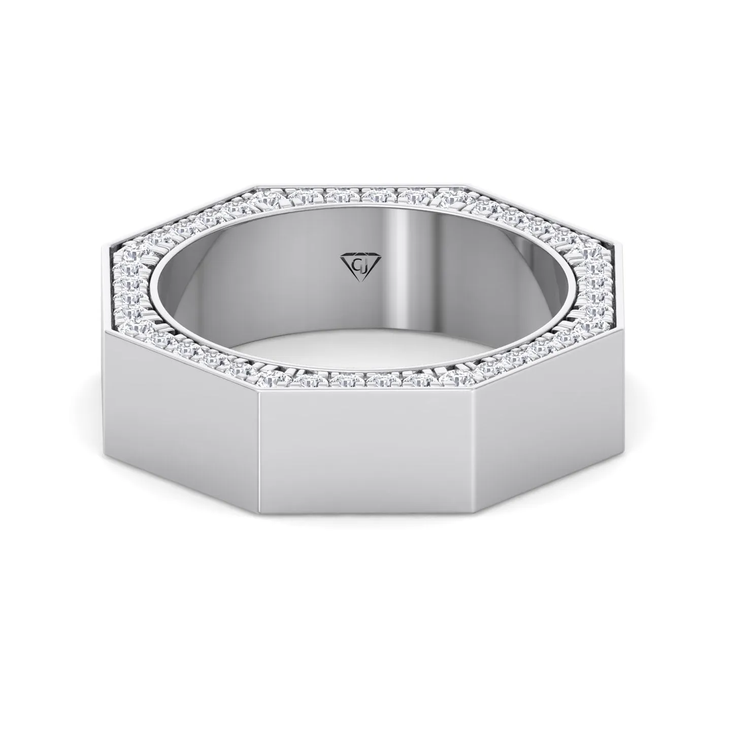 Enrico - Hidden Diamond Wedding Band