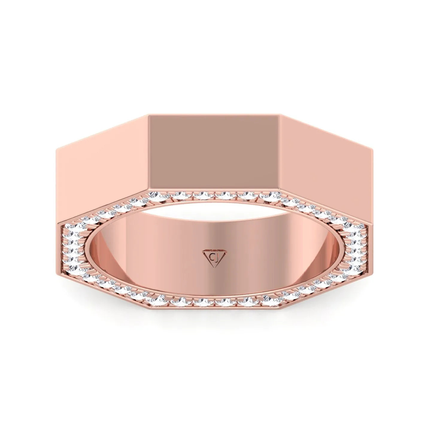 Enrico - Hidden Diamond Wedding Band