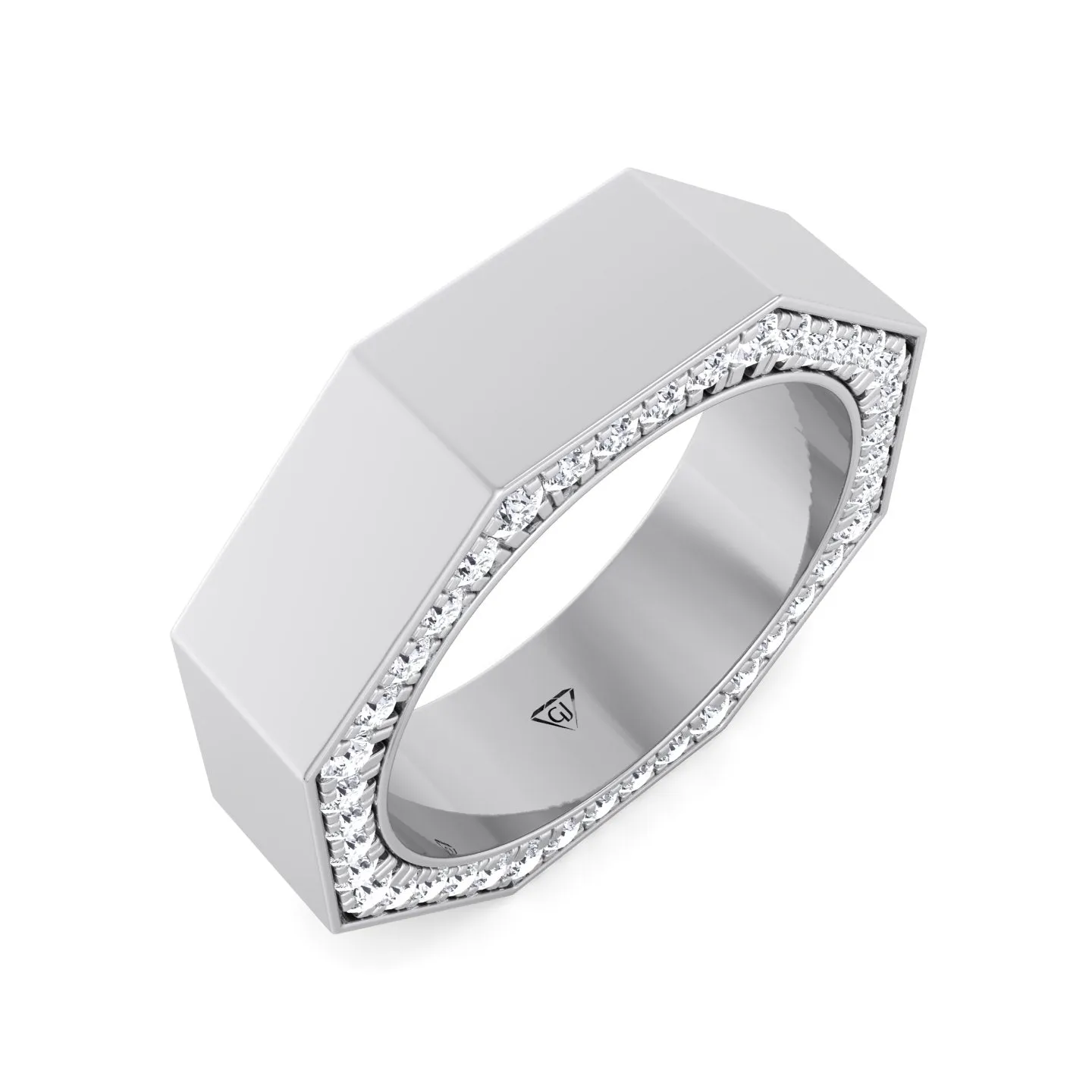 Enrico - Hidden Diamond Wedding Band